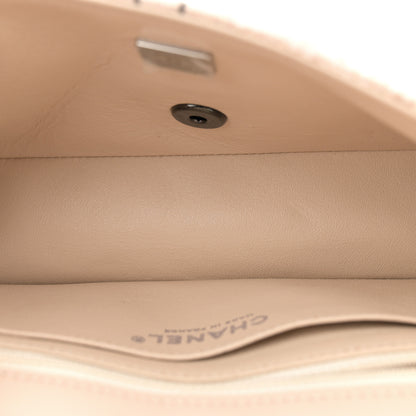 Chanel Tweed Quilted Mini Rectangular Flap Light Pink Black 5 of 12