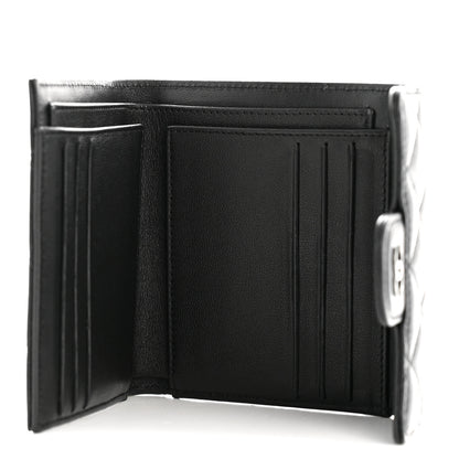 Chanel Lambskin Quilted Compact Flap Wallet So Black 5 of 9
