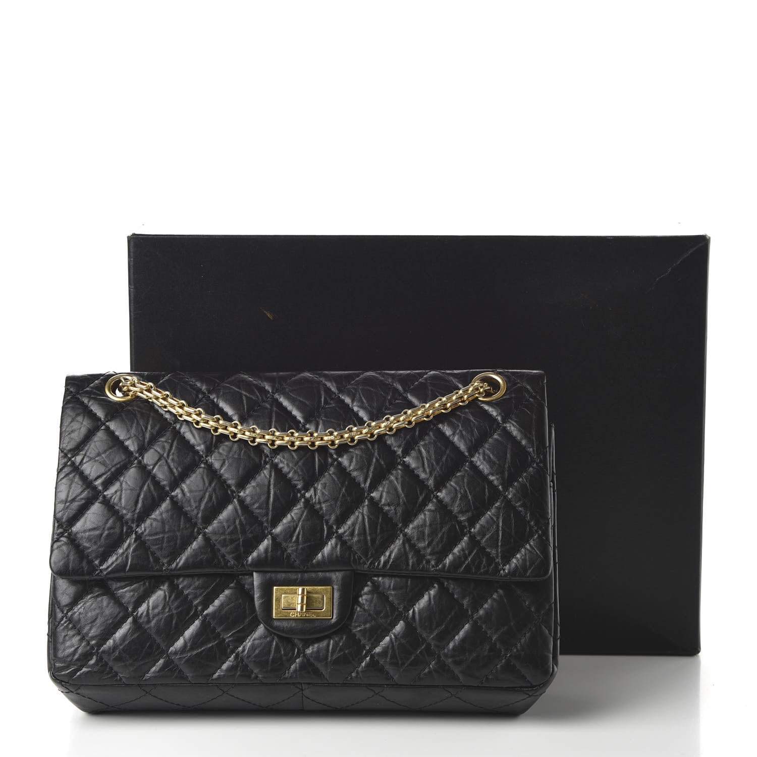 Chanel Aged Calfskin Quilted 2.55 Reissue 226 Flap Black 11 of 11