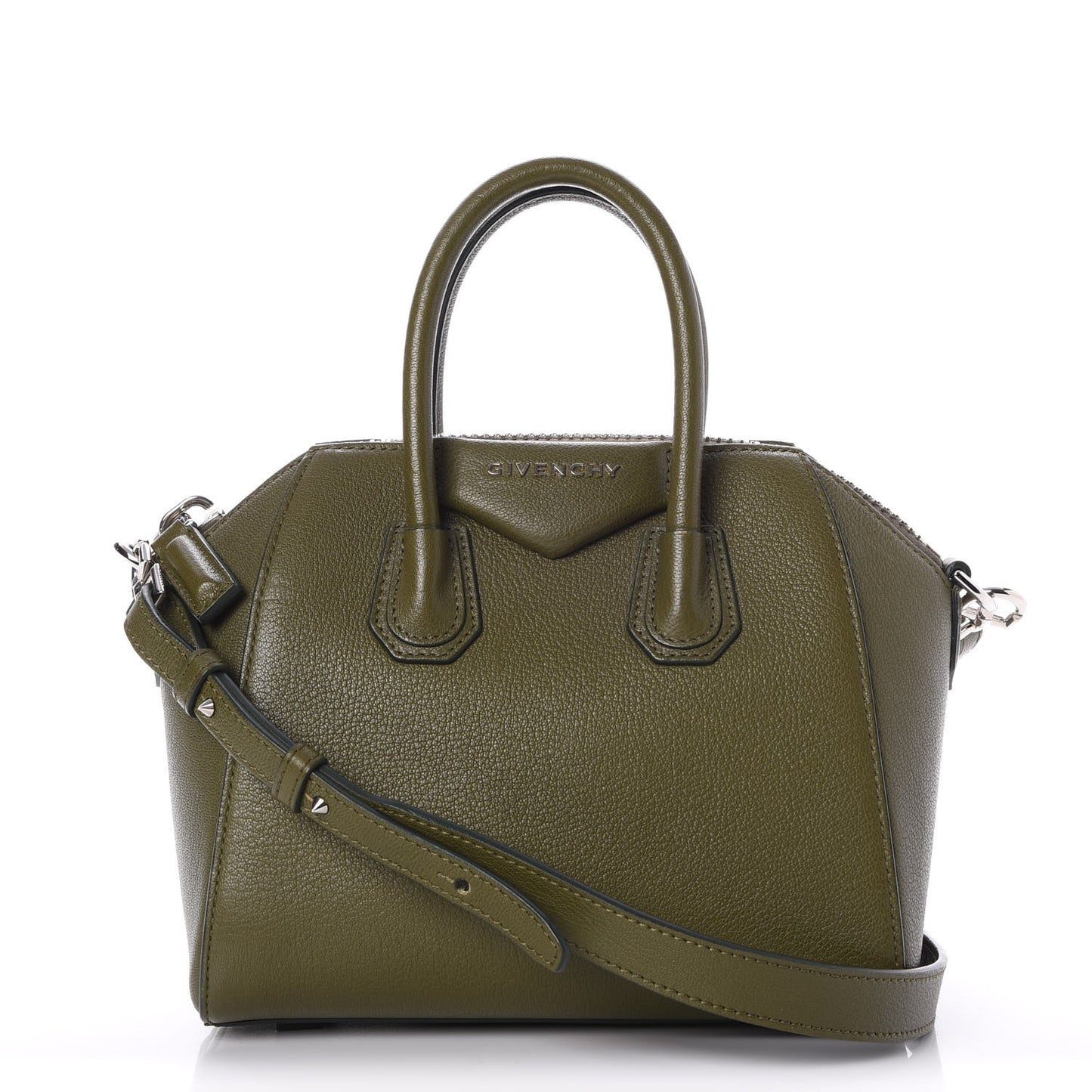 Sugar Goatskin Mini Antigona Khaki