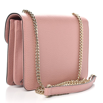 Gucci Dollar Calfskin Small Interlocking G Shoulder Bag Soft Pink 3 of 11