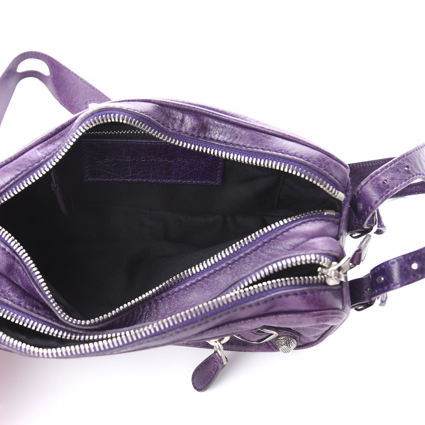 Agneau Giant 12 Silver Hardware Chic Bag Sapphire