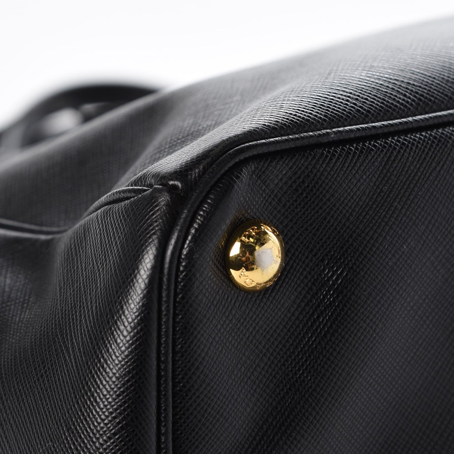 Saffiano Large Galleria Double Zip Tote Black