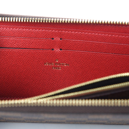Louis Vuitton Damier Ebene Clemence Wallet Cherry 6 of 8