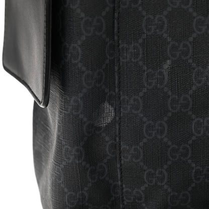 Gucci Soft GG Supreme Monogram Appia Calfskin Web Double Buckle Backpack Black 11 of 15