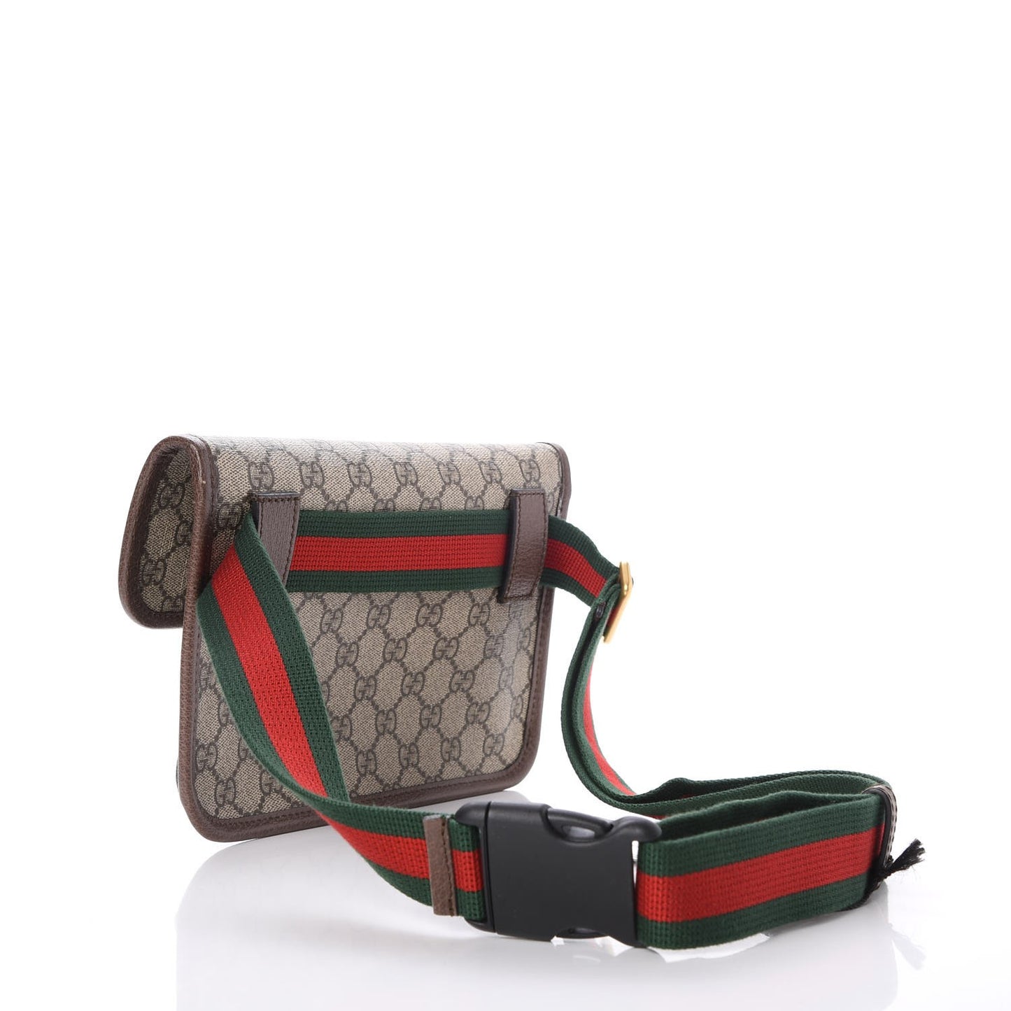 GG Supreme Monogram Neo Vintage Web Belt Bag Brown