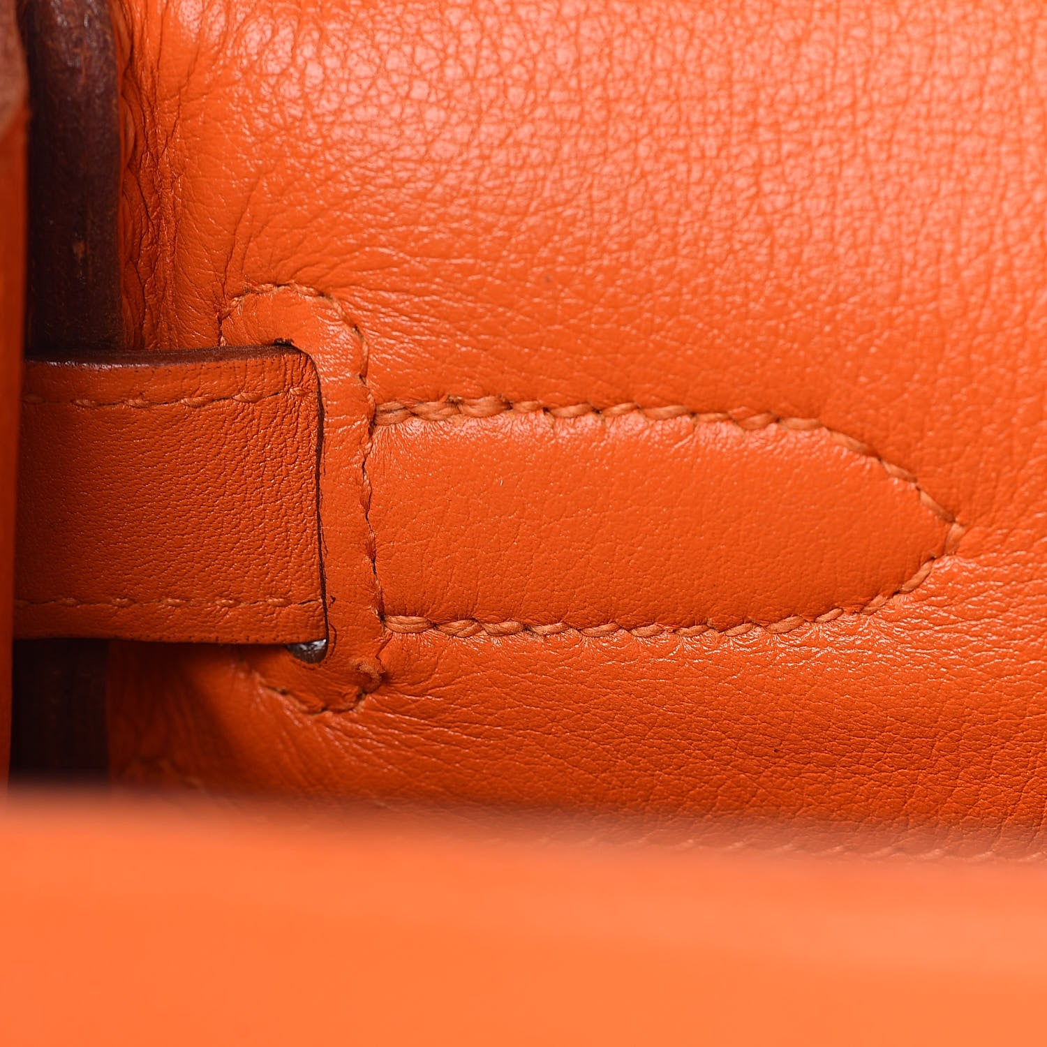 Hermes Swift Kelly Retourne 32 Orange 9 of 38