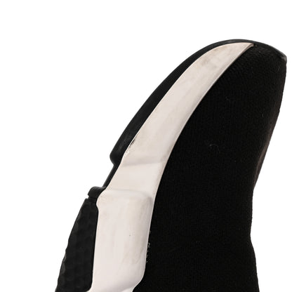 Balenciaga Neoprene Knit Womens Speed Graffiti Sneakers 37 Black White Red 14 of 16