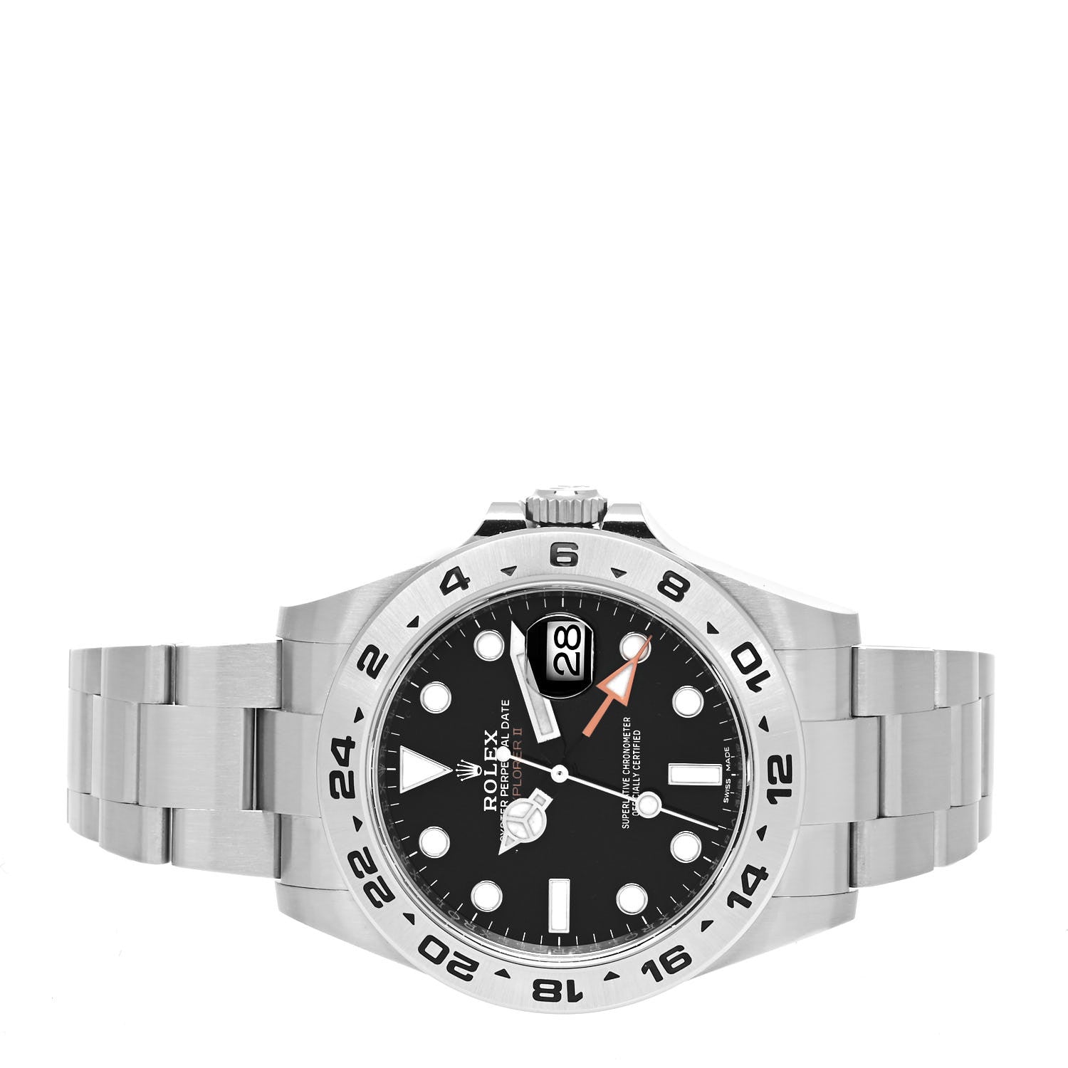 Rolex Stainless Steel 42mm Oyster Perpetual Date Explorer II Watch Black 216570 2 of 5