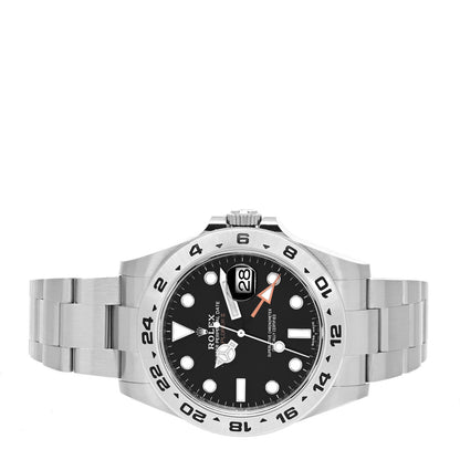 Rolex Stainless Steel 42mm Oyster Perpetual Date Explorer II Watch Black 216570 2 of 5