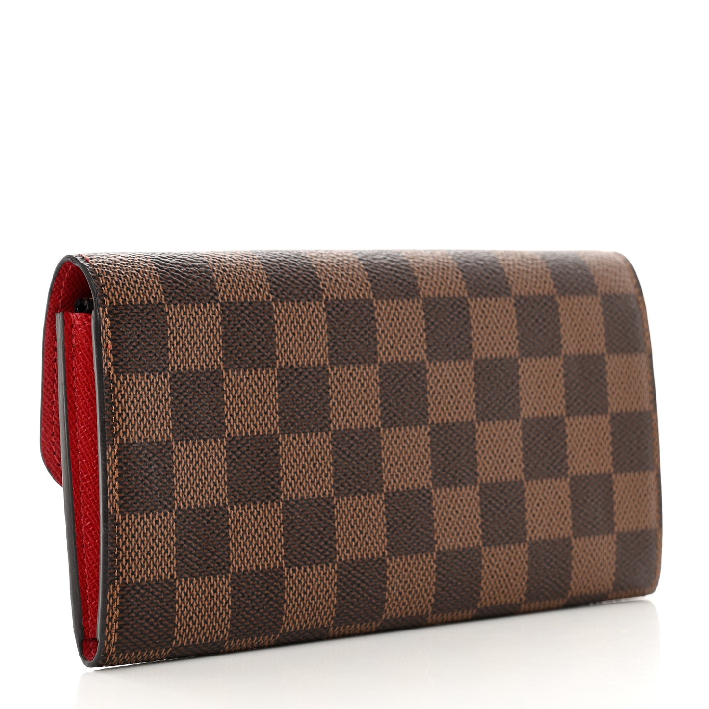 Damier Ebene Emilie Wallet Red
