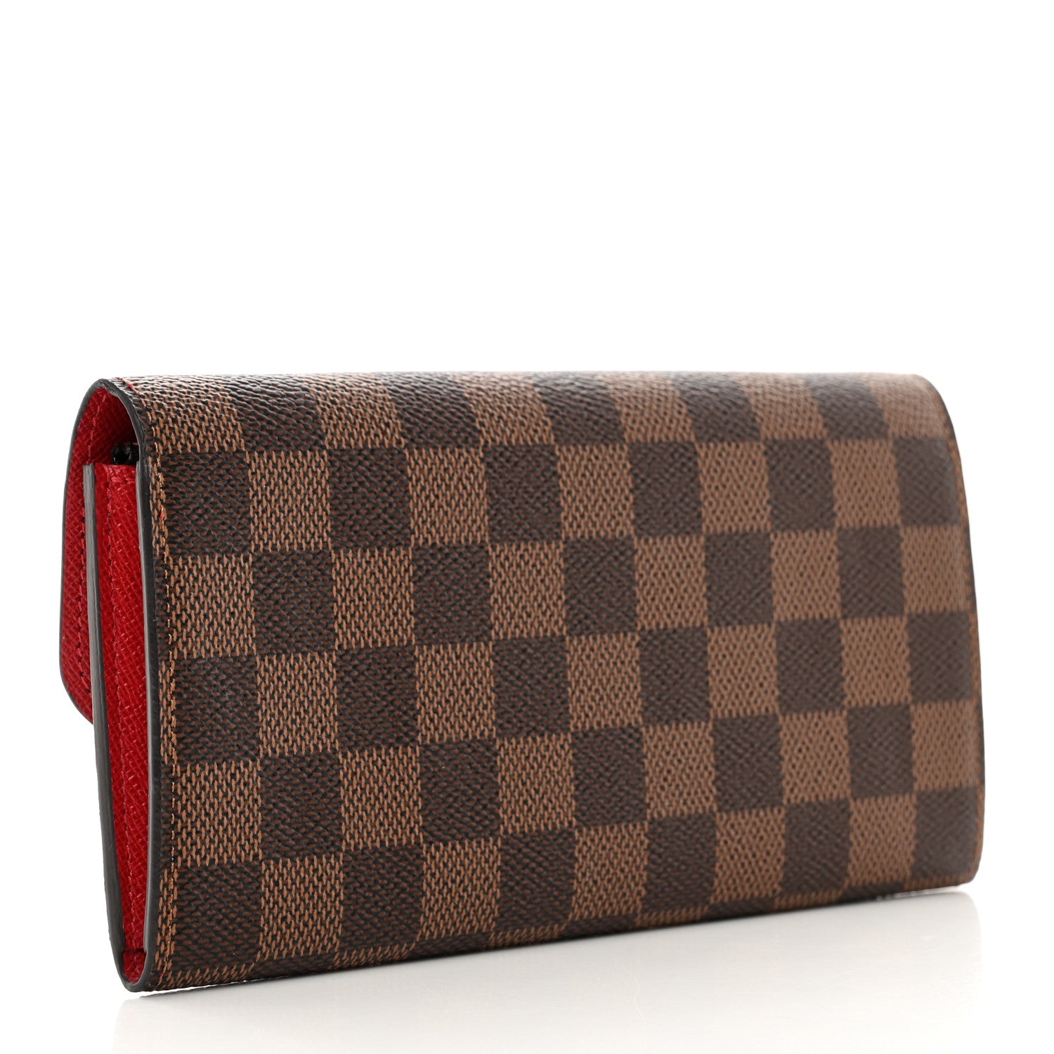 Louis Vuitton Damier Ebene Emilie Wallet Red 3 of 7