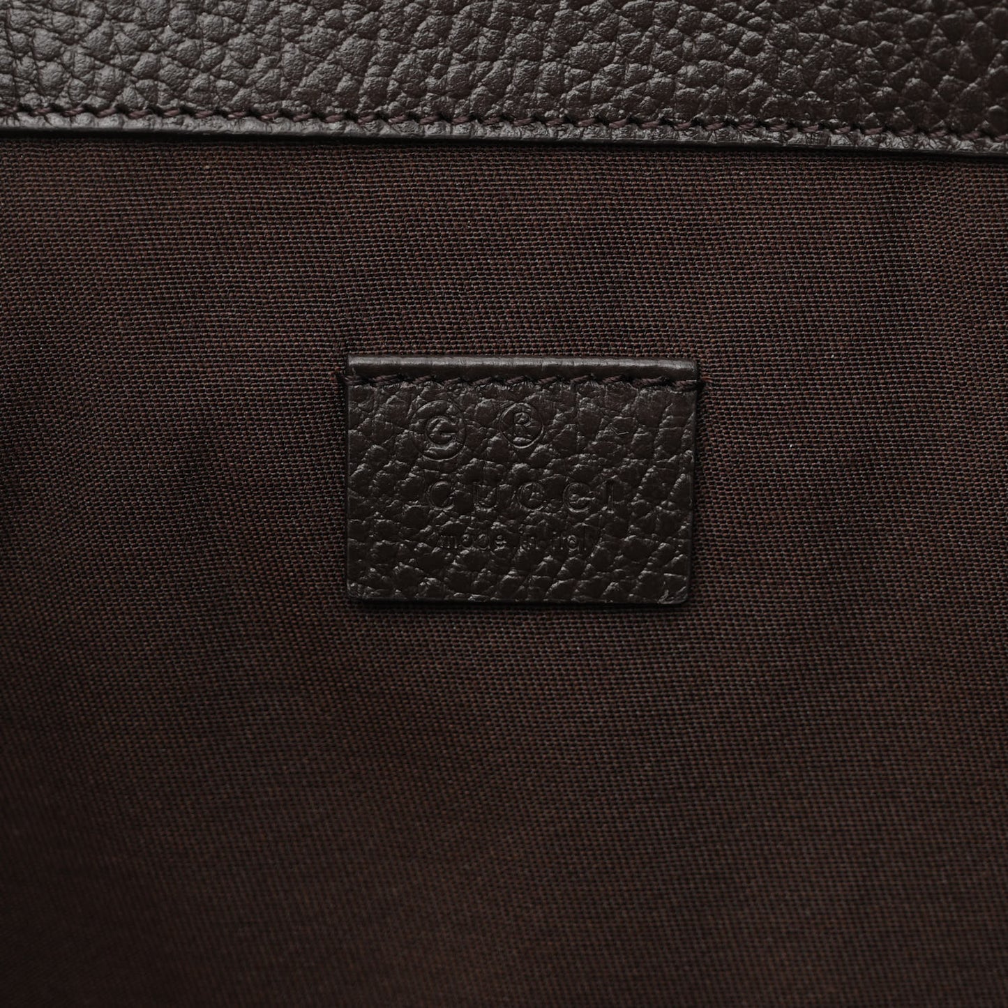 Monogram Dollar Calfskin O Drawstring Backpack Beige Ebony Testa di Moro Dark Chocolate