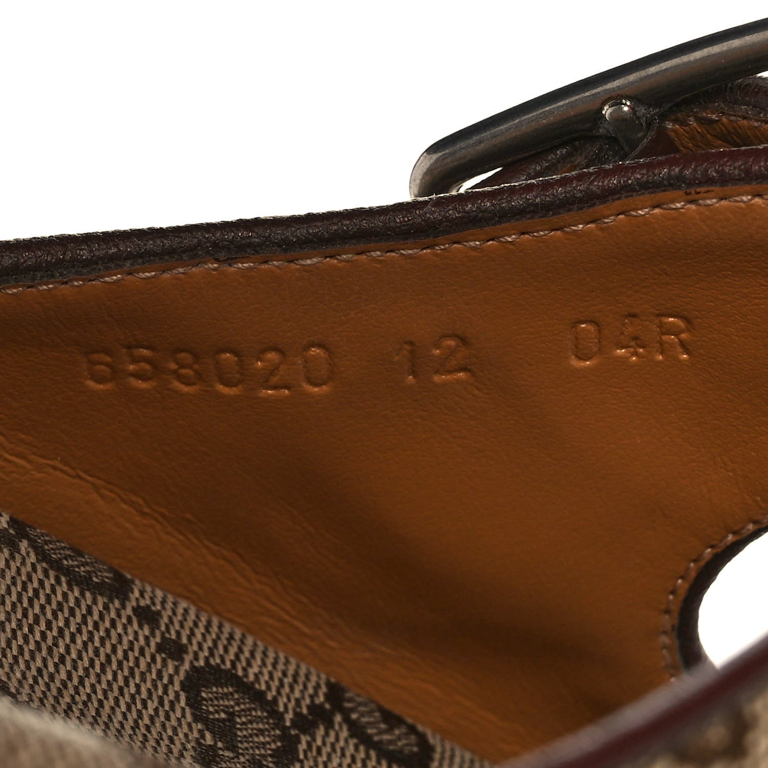 Gucci GG Monogram Lavaredo Eco Fabric Mens Slide Sandals With Straps 12 Beige Ebony Light Brown 8 of 10