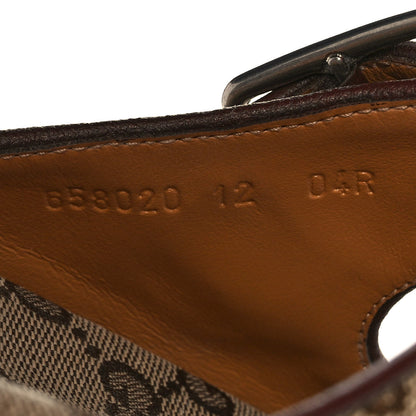 Gucci GG Monogram Lavaredo Eco Fabric Mens Slide Sandals With Straps 12 Beige Ebony Light Brown 8 of 10