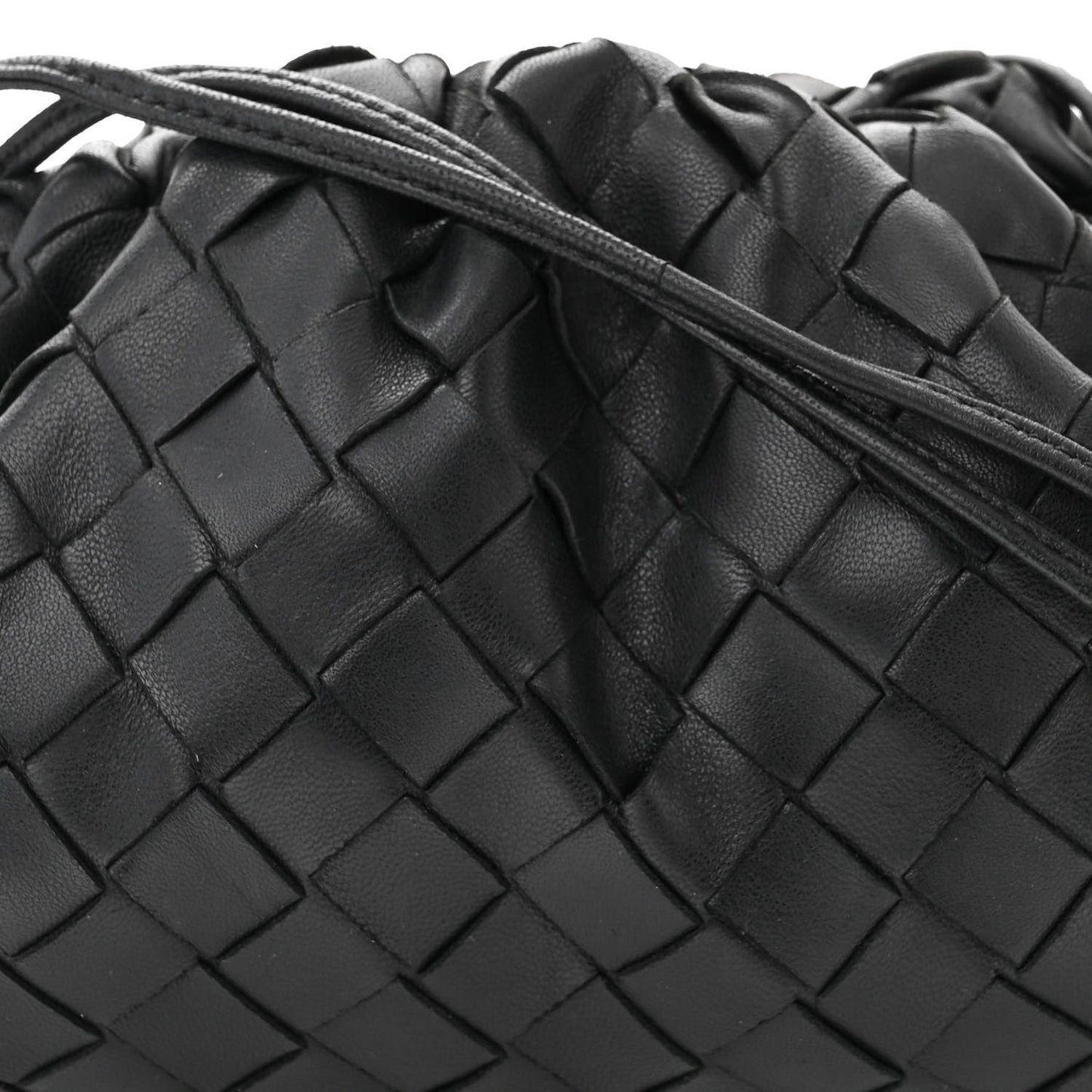BOTTEGA VENETA Nappa Intrecciato The Mini Pouch Black