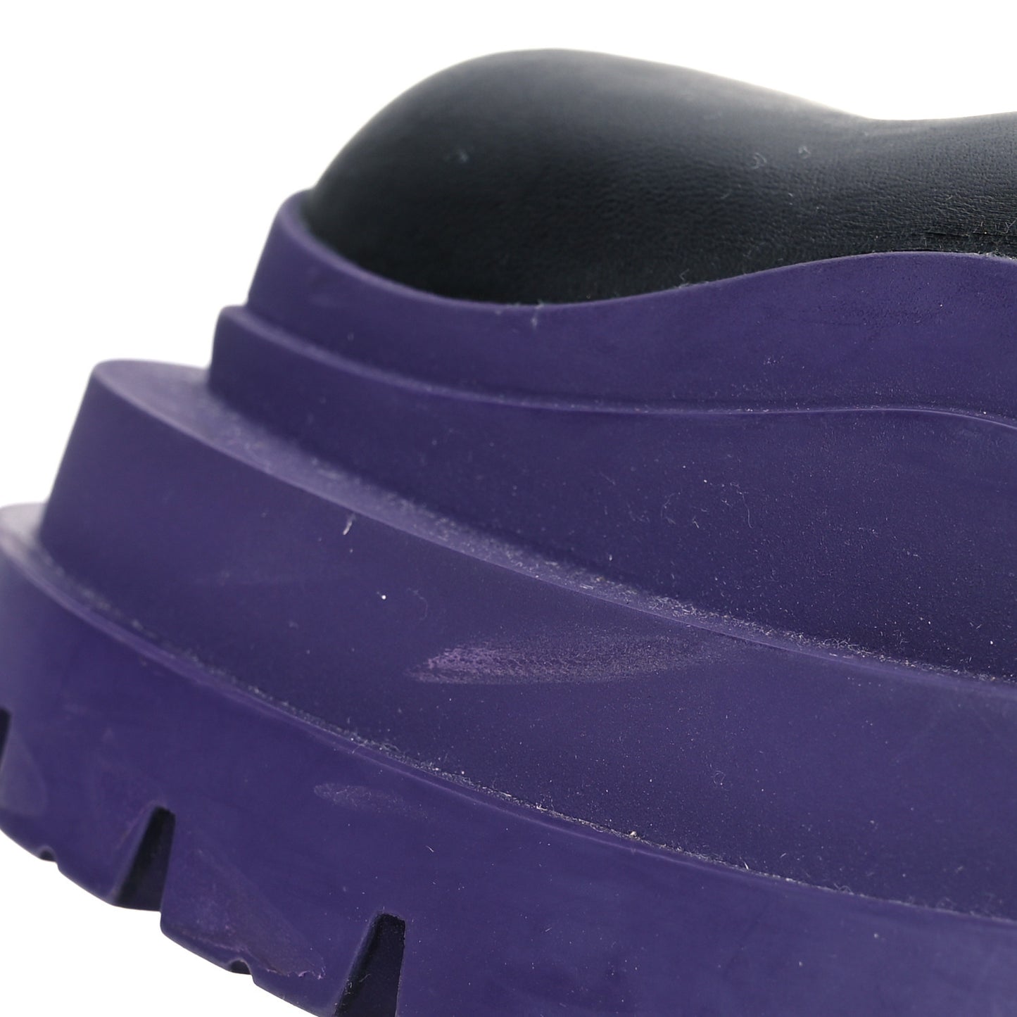 Calfskin The Tire Chelsea Boots 38 Black Plum