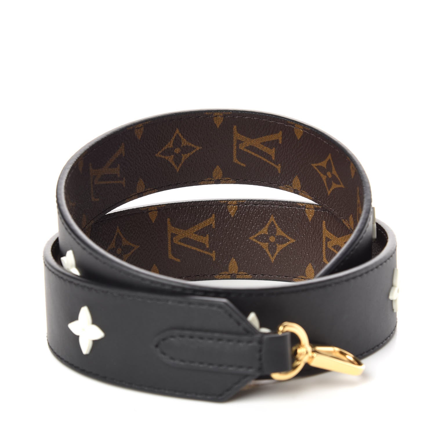 Louis Vuitton Monogram Letter Bandouliere Shoulder Strap Black 5 of 6