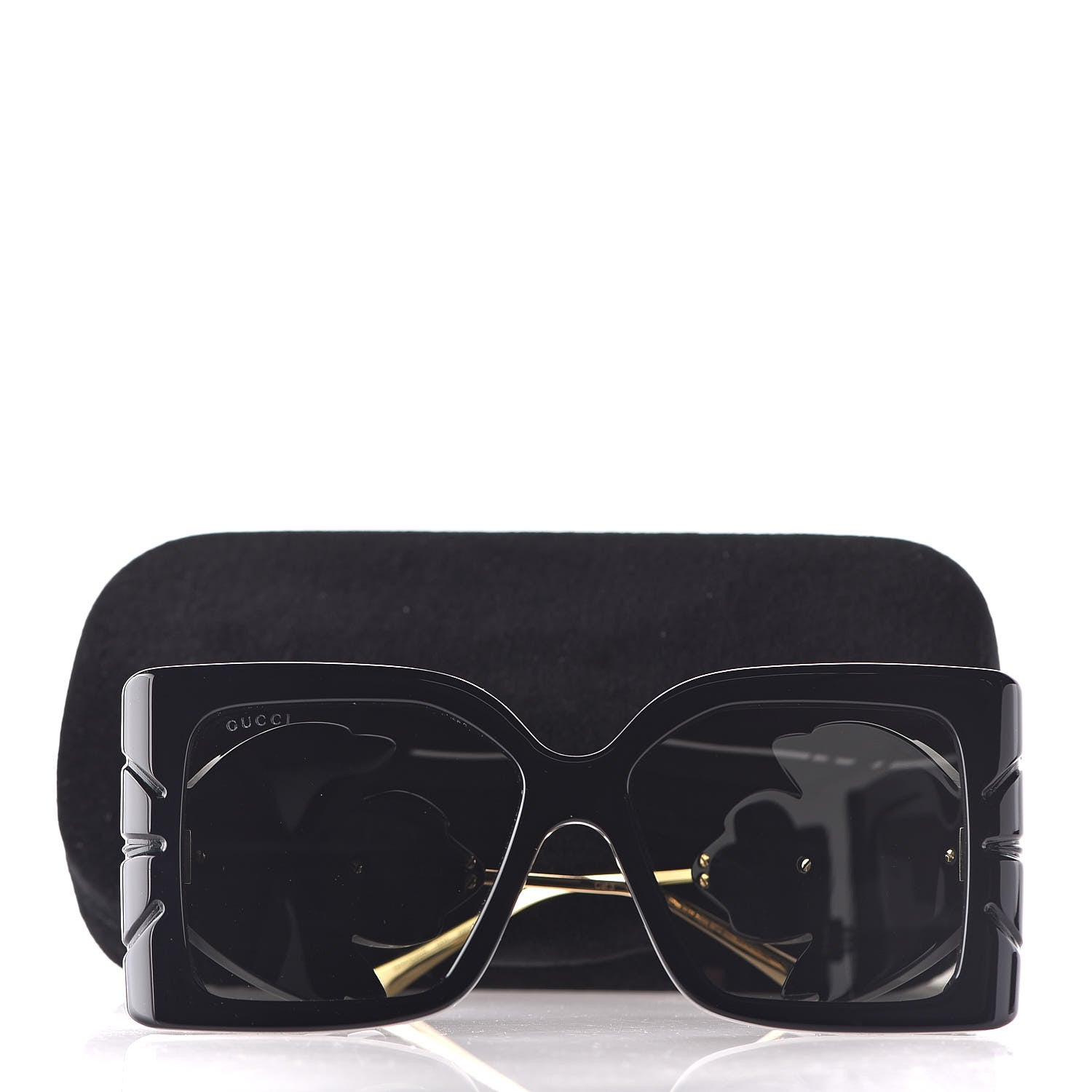 Gucci Acetate Square Frame Wing Sunglasses GG0535S Black 9 of 9
