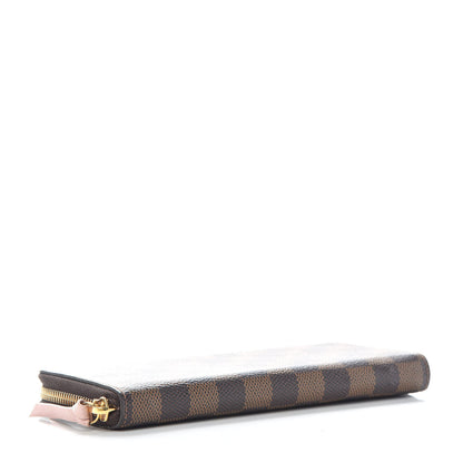 Louis Vuitton Damier Ebene Clemence Wallet Rose Ballerine 4 of 6