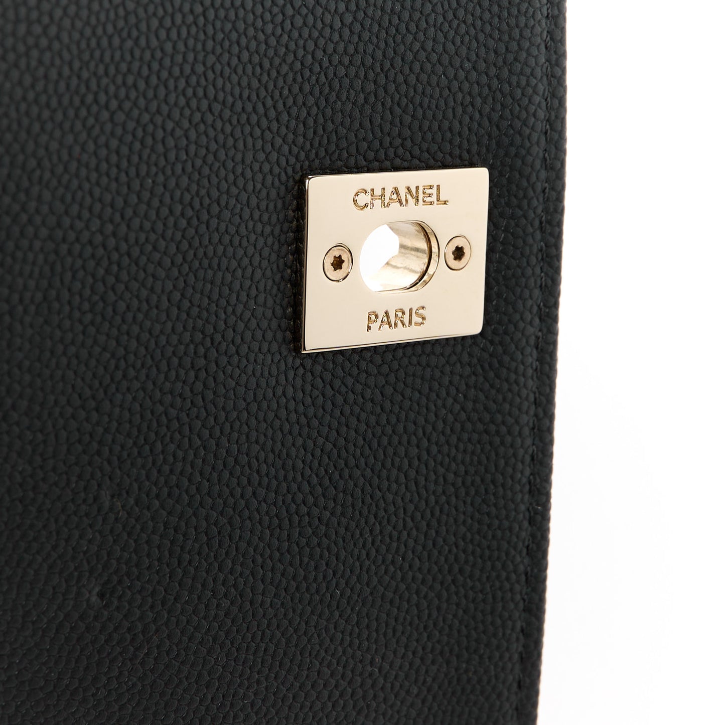 Caviar Quilted Small Business Affinity Flap Black