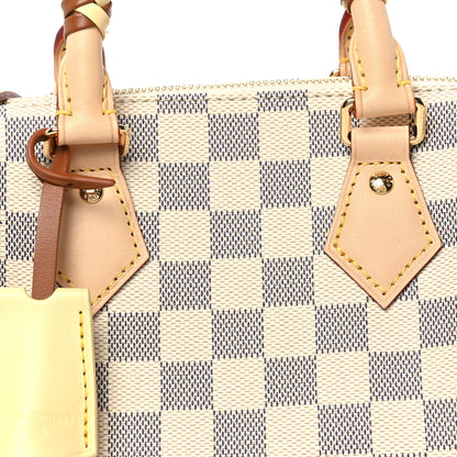 Louis Vuitton Damier Azur Braided Nano Speedy Banana Yellow 7 of 9