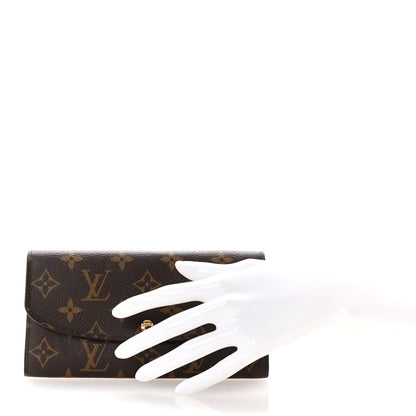 Louis Vuitton Monogram Emilie Wallet Rose Ballerine 2 of 6