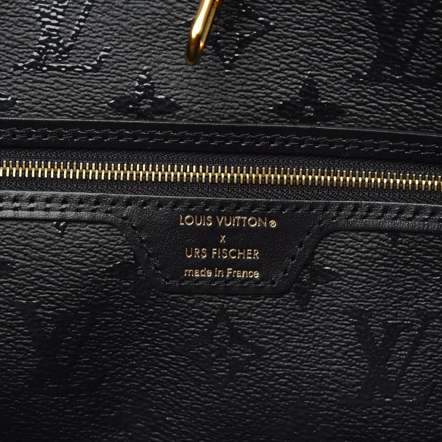 X UF Tufted Monogram Neverfull MM Black Red