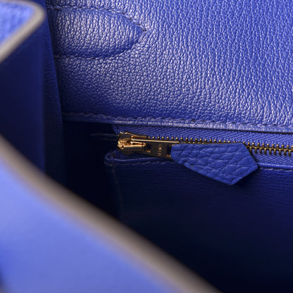 Hermes Togo Birkin 35 Bleu Electrique 15 of 28