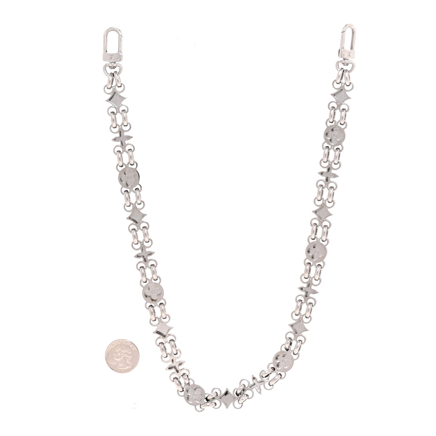 Metal My Flower Chain Bag Charm Silver Silver