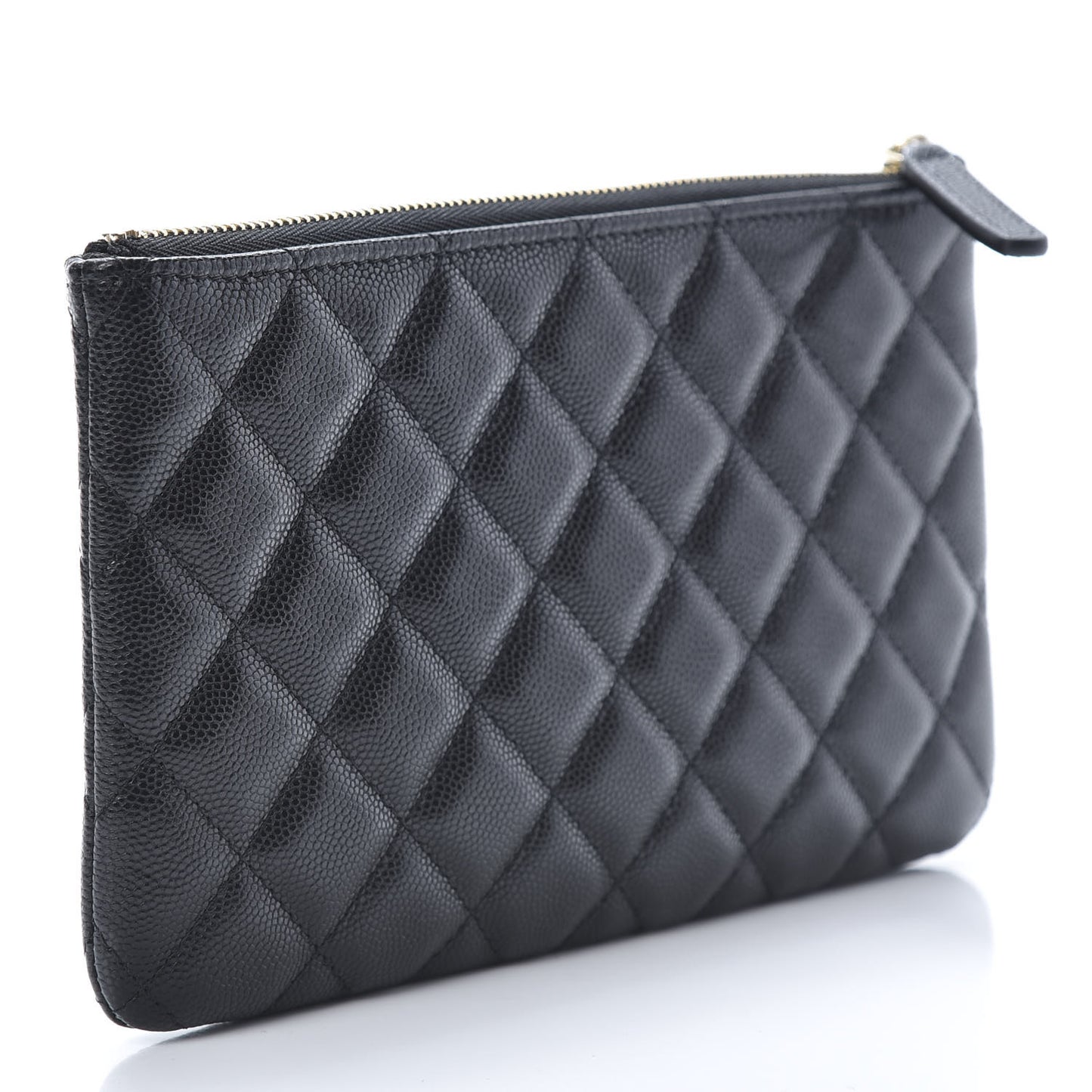 Caviar Quilted French New Wave Small CC Pouch Black