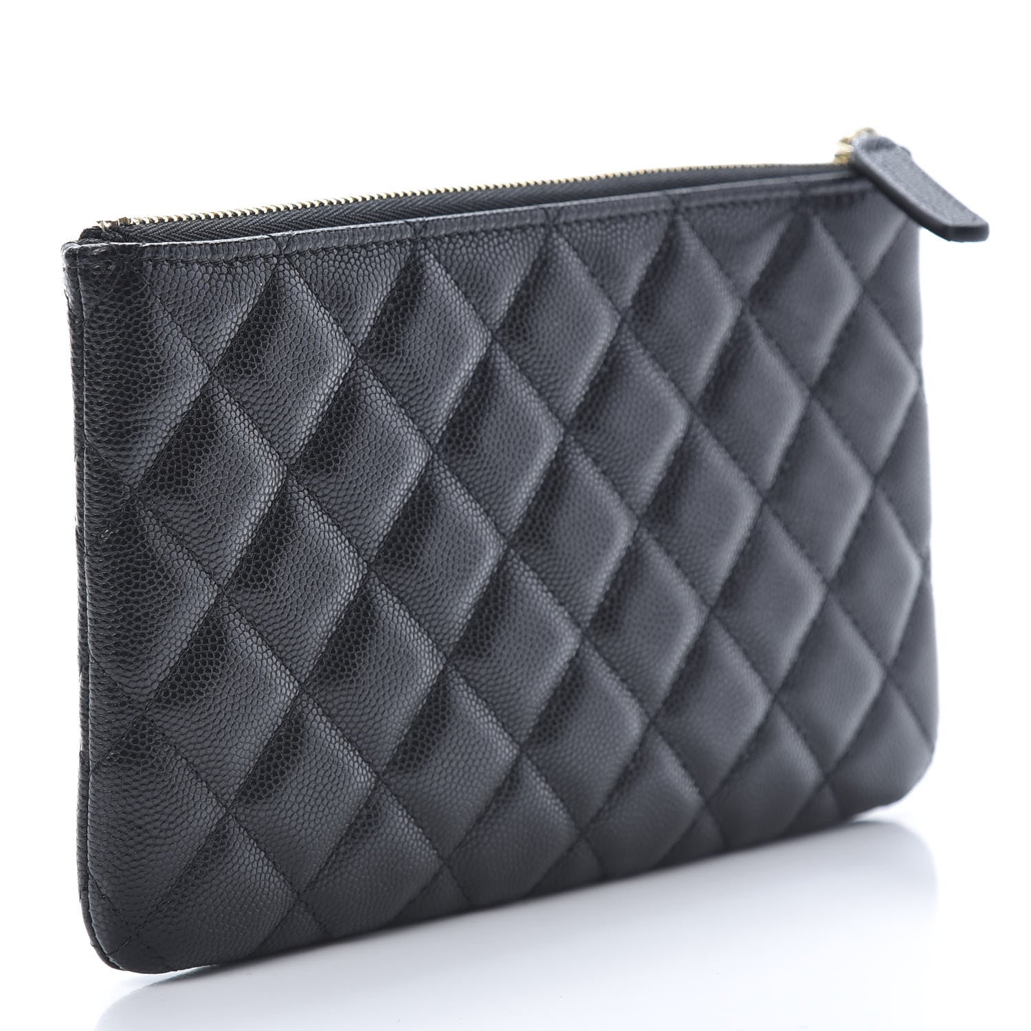 Chanel Caviar Quilted French New Wave Small CC Pouch Black 3 of 8