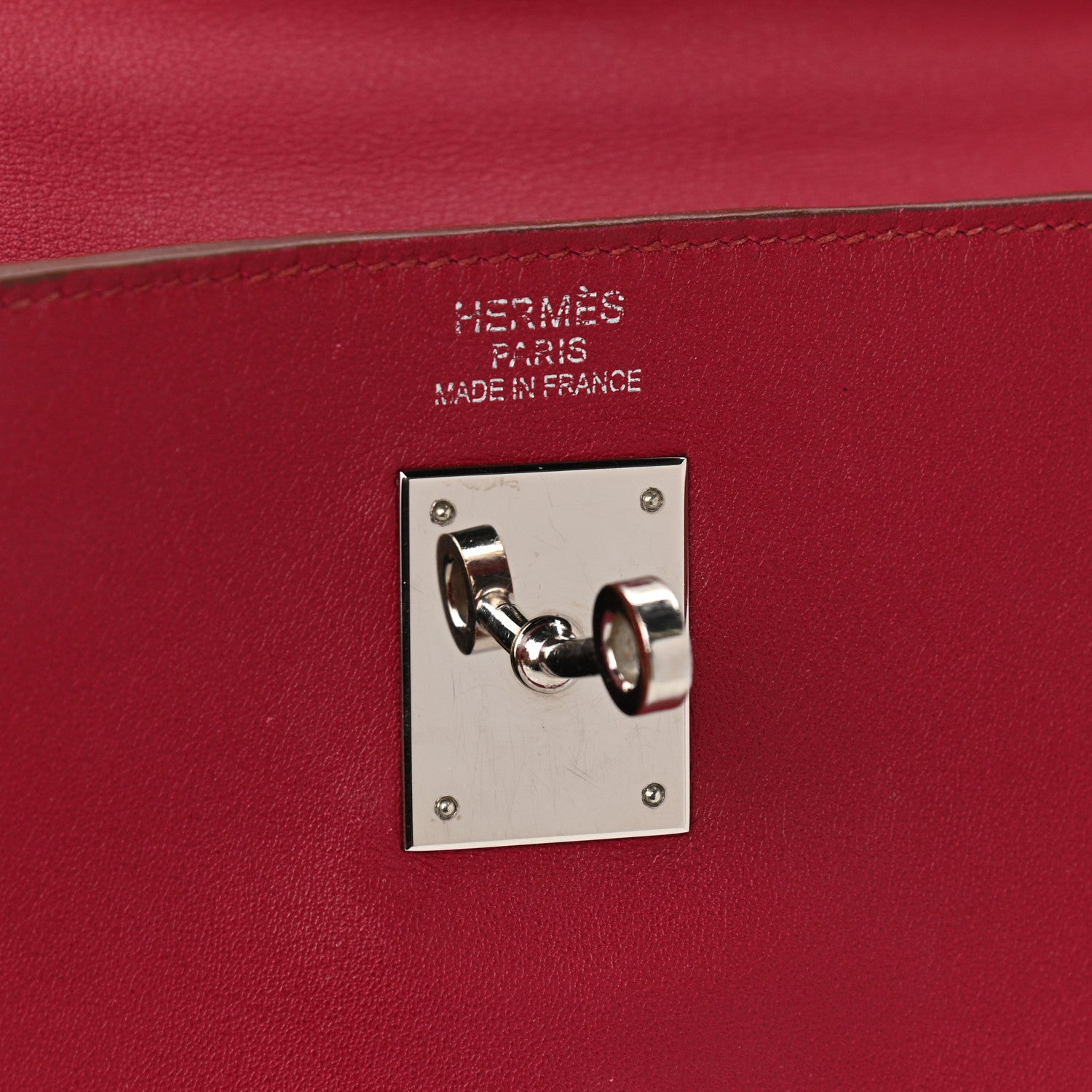 Hermes Swift Kelly Retourne 35 Rubis 7 of 20