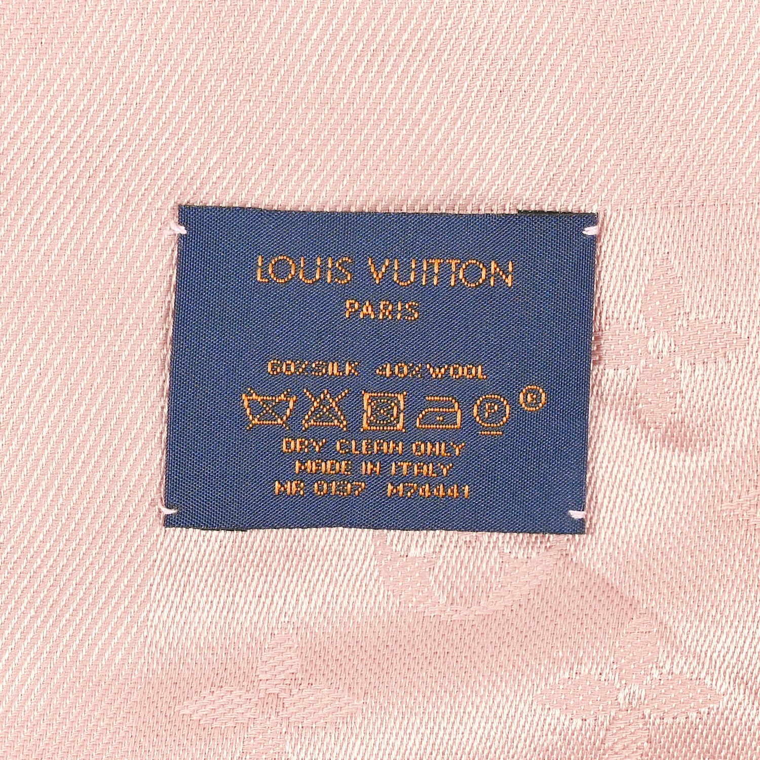 Louis Vuitton Silk Wool Monogram Shawl Rose 4 of 4