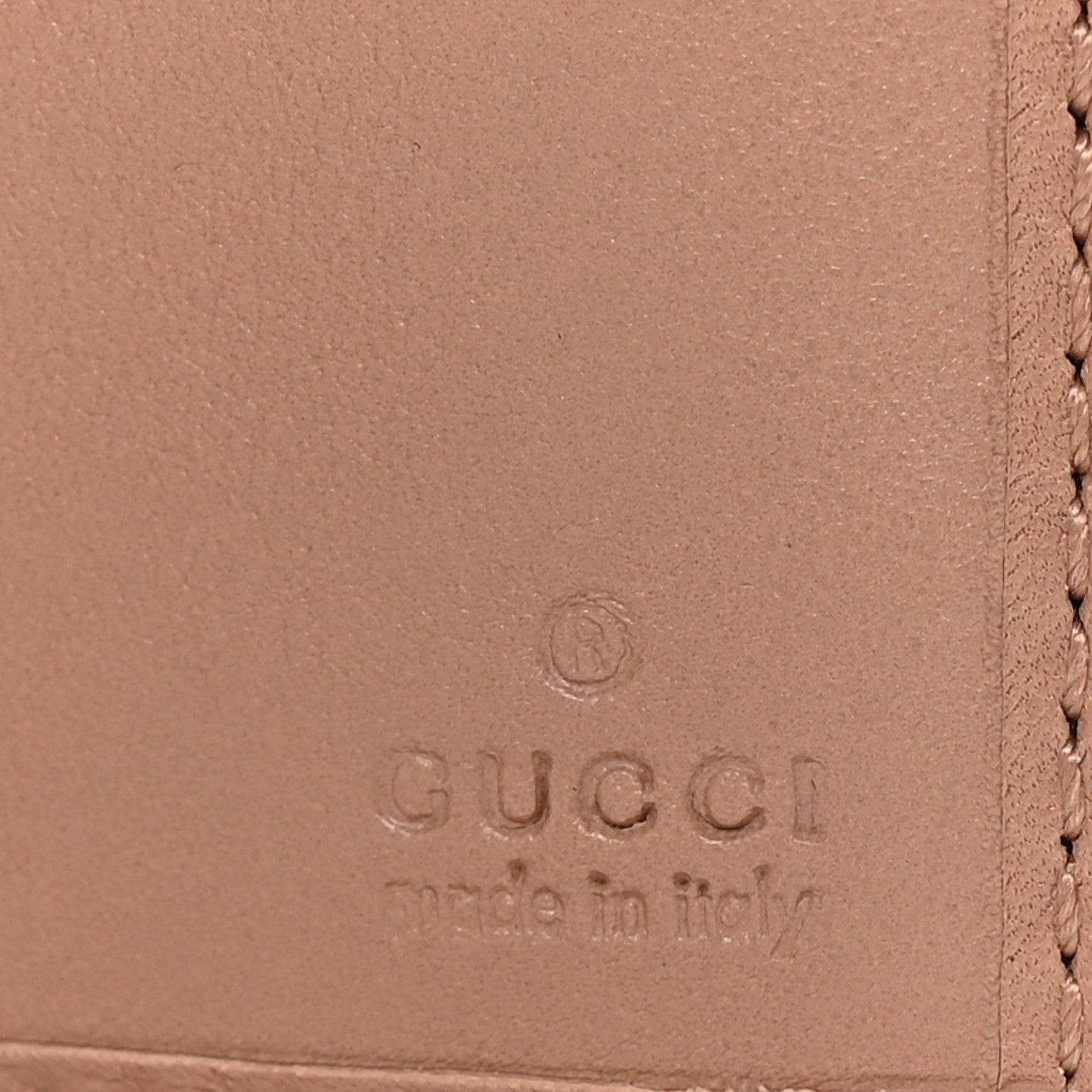 Gucci Guccissima Emily Continental Wallet Camelia 6 of 7
