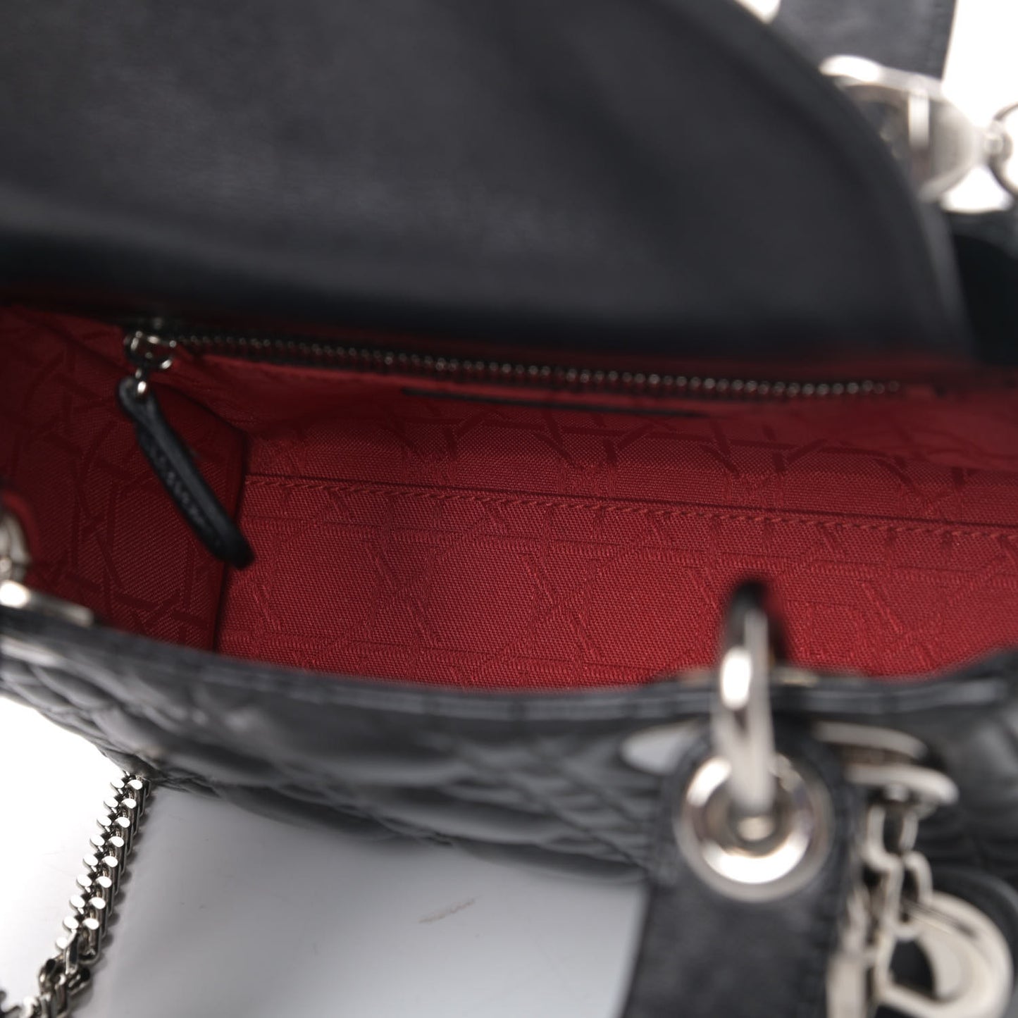 Lambskin Cannage Mini Lady Dior Black