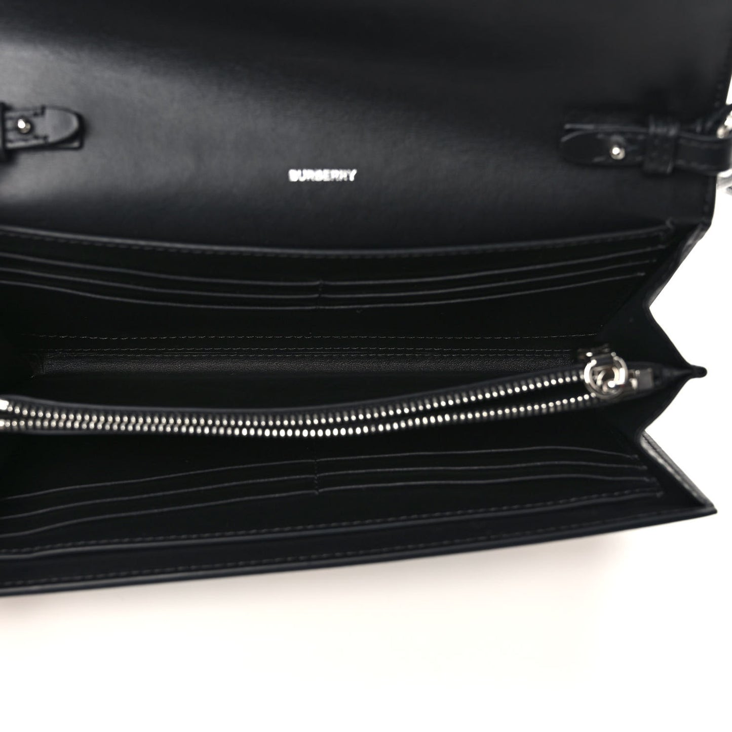 E-Canvas Vintage Check Wallet with Detachable Strap Black