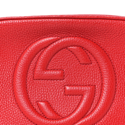 Gucci Pebbled Calfskin Small Soho Disco Bag Tabasco Red 8 of 11