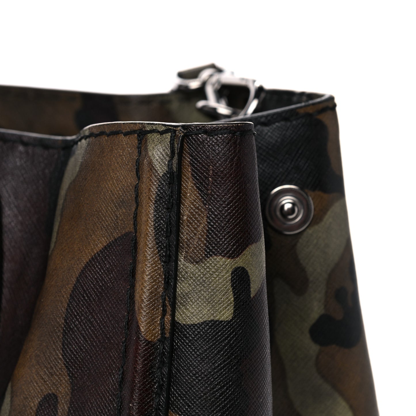 Saffiano Camouflage Military Tote Mimetico