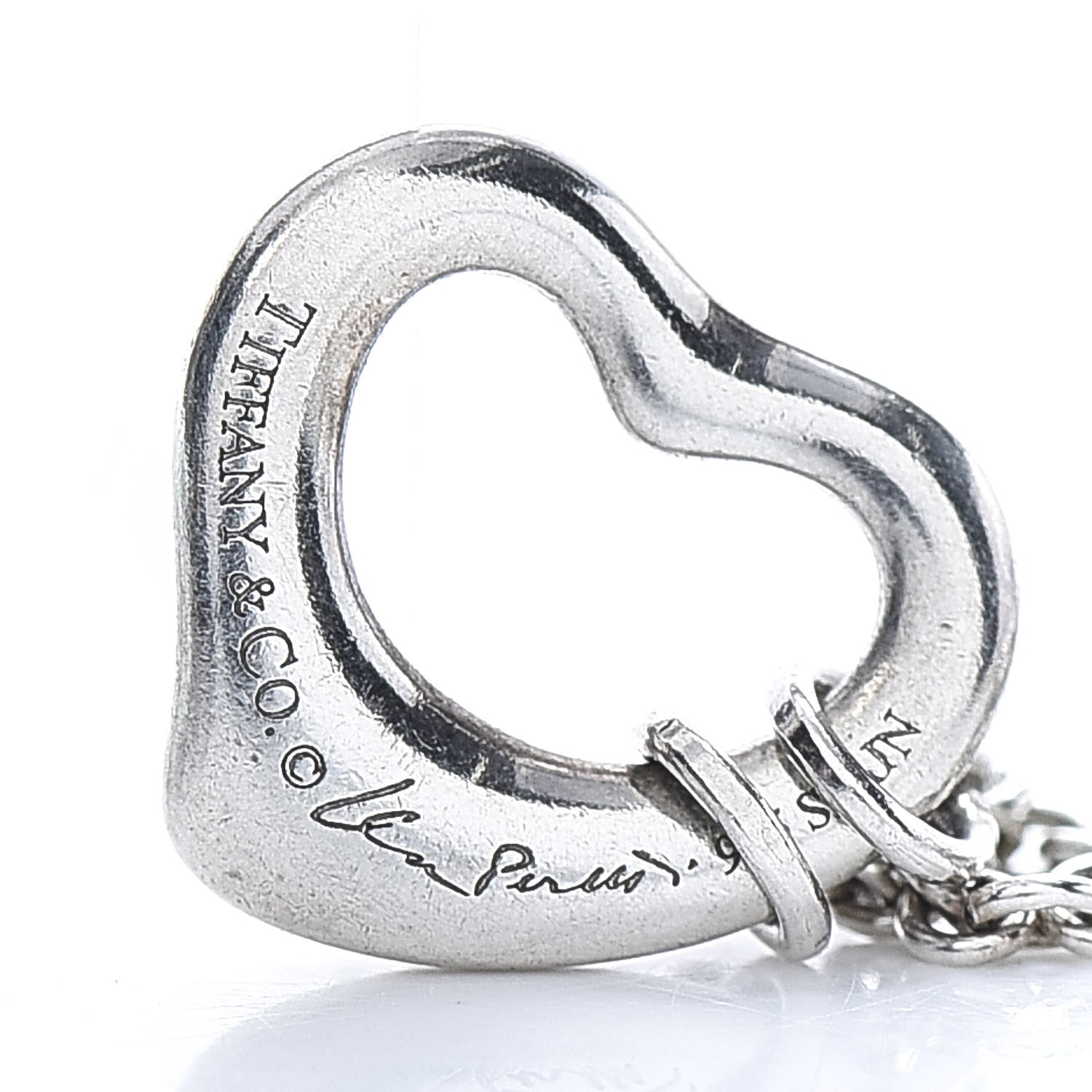 Tiffany Sterling Silver Elsa Peretti Open Heart Bracelet 4 of 4