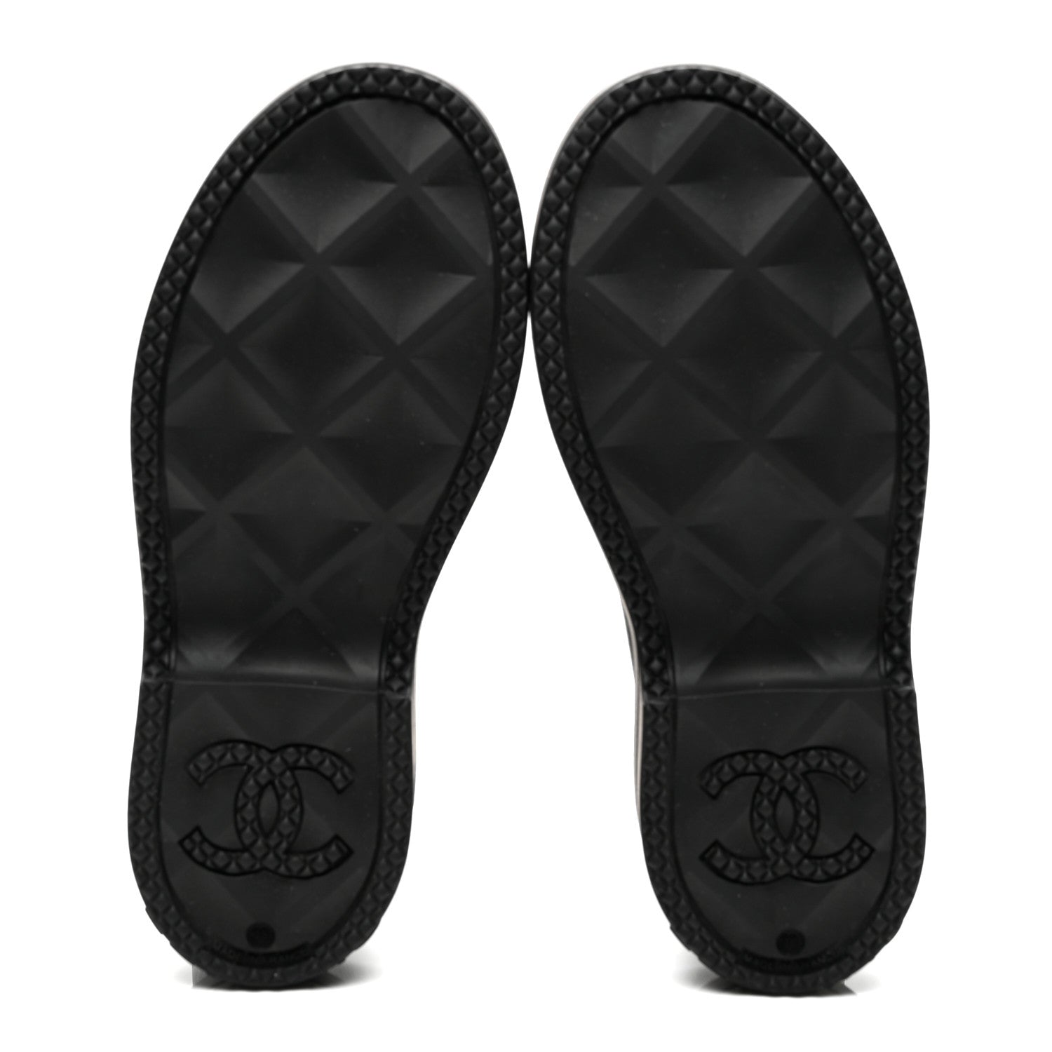 Chanel Caoutchouk CC High Boots 38 Black 6 of 9