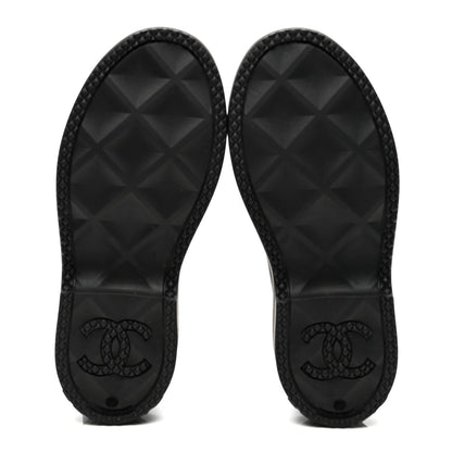 Chanel Caoutchouk CC High Boots 38 Black 6 of 9