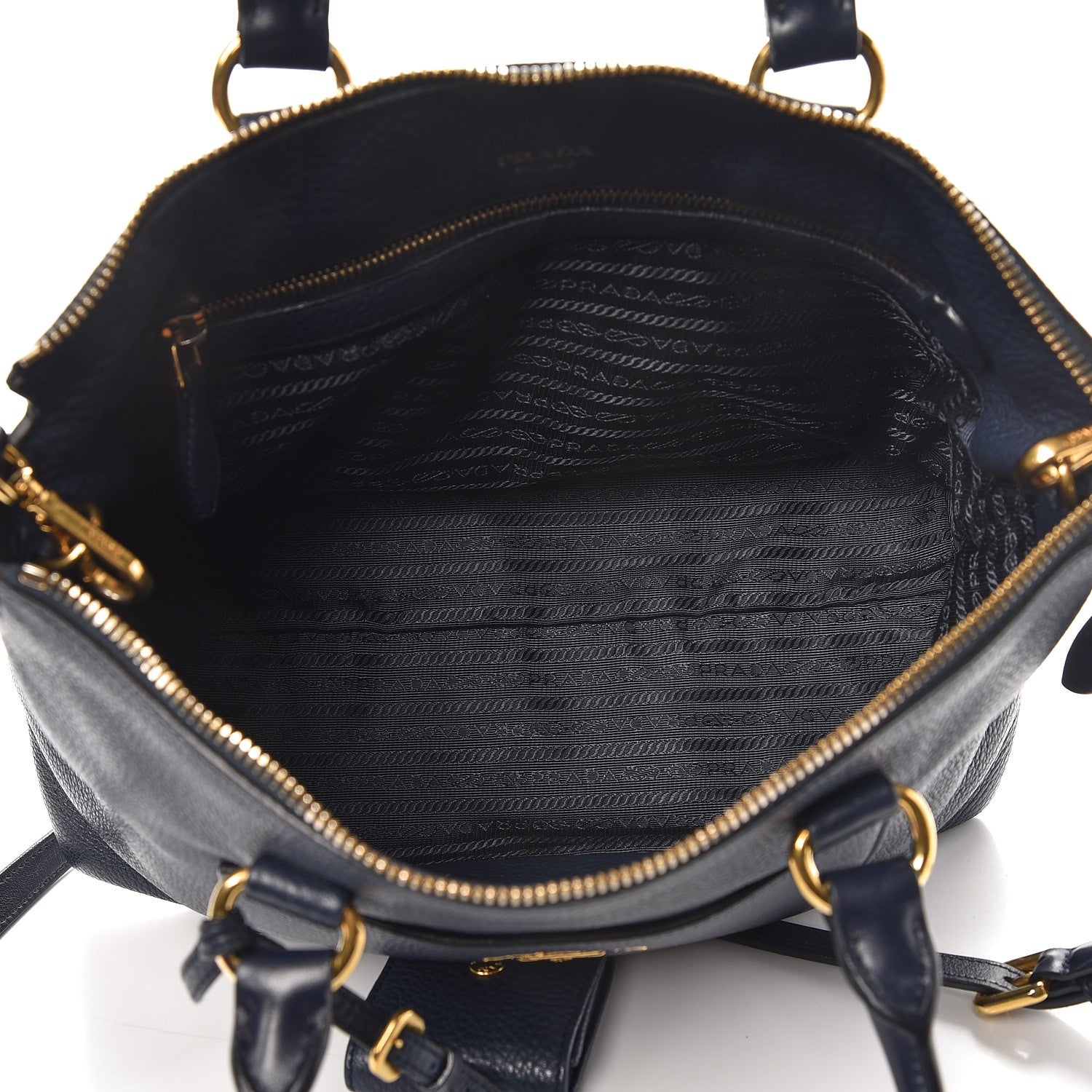 Prada Vitello Daino Tote Baltico 5 of 8