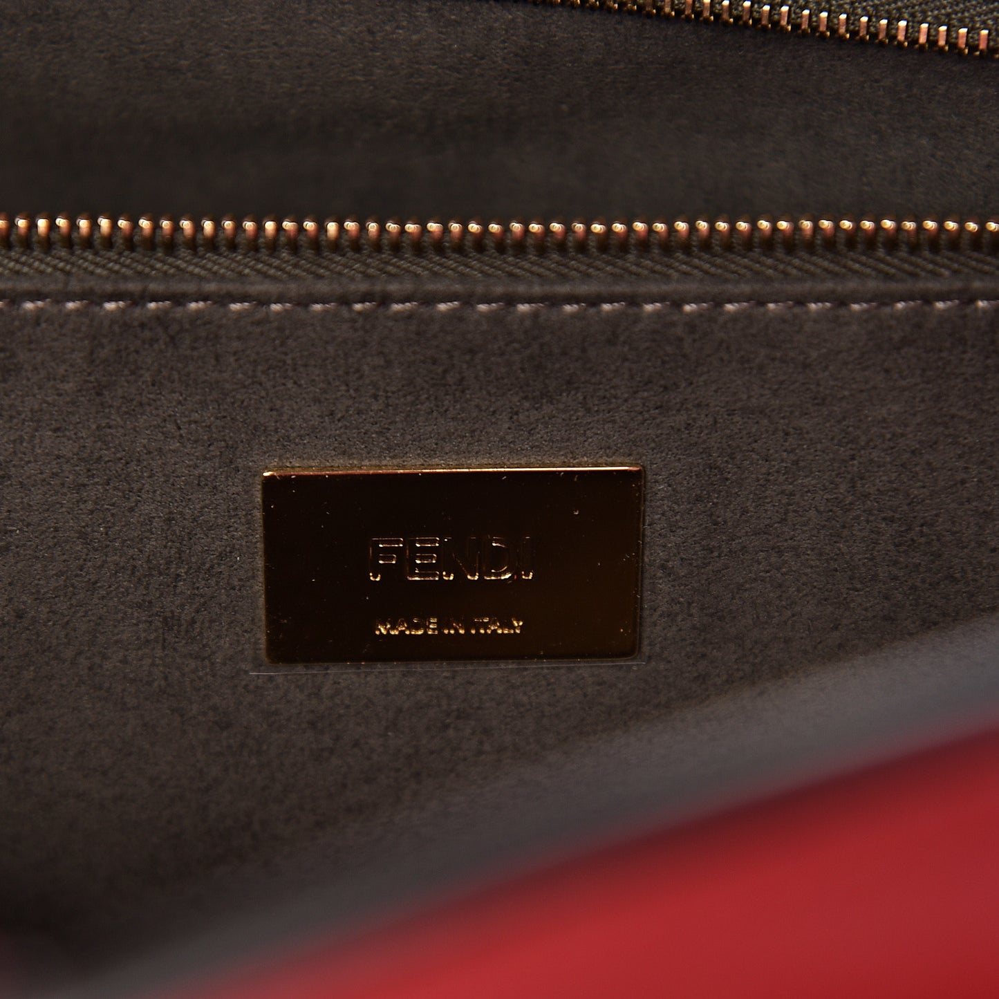 Vitello Glacier Medium FF Tote Rosso Cardinale