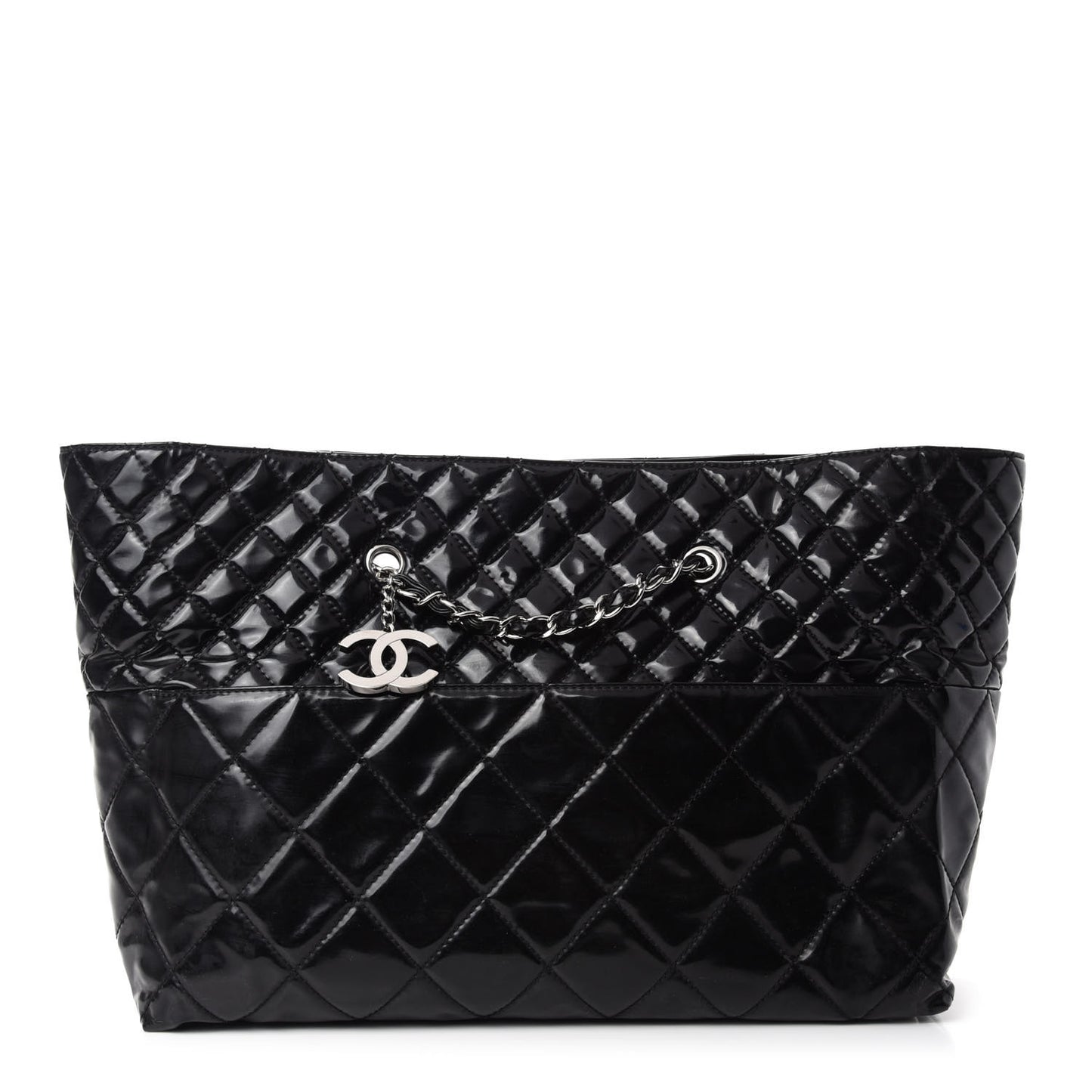 Vinyl Quilted Large In The Business Tote Black
