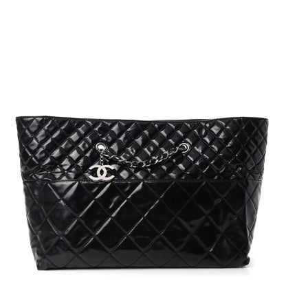 Chanel Vinyl Quilted Large In The Business Tote Black 1 of 10