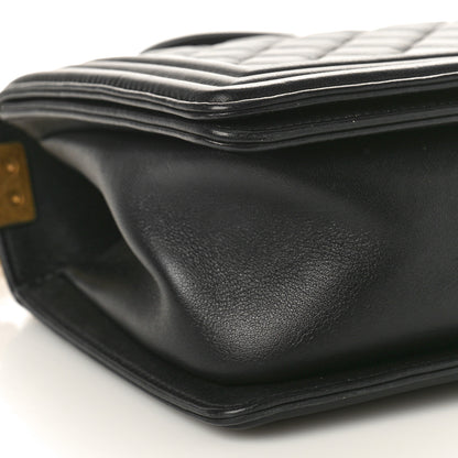 Chanel Lambskin Quilted Medium Boy Flap Black 9 of 12