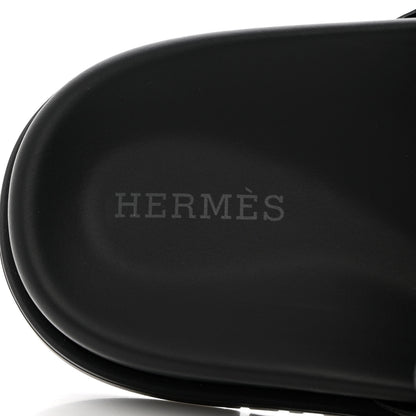 Hermes Nappa Womens Extra Sandals 38.5 Black 6 of 9