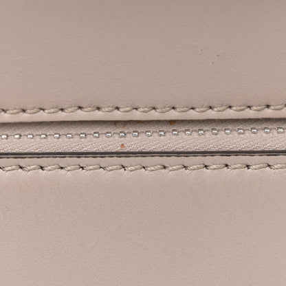Fendi Vitello Baltico Dolce Shiny Nappa Lace Up DotCom Satchel Grigio Polvere 14 of 16