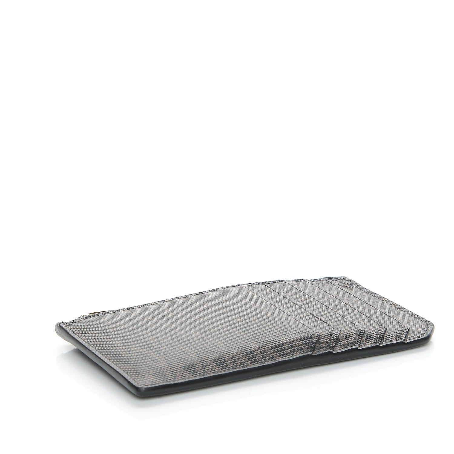 Saint Laurent Classic Toile Monogram 5 Fragments Zip Pouch Card Holder Black 4 of 7